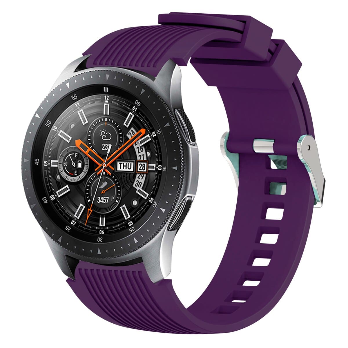 Silikon Armband für Samsung Watch - Dunkelviolett / 20 mm