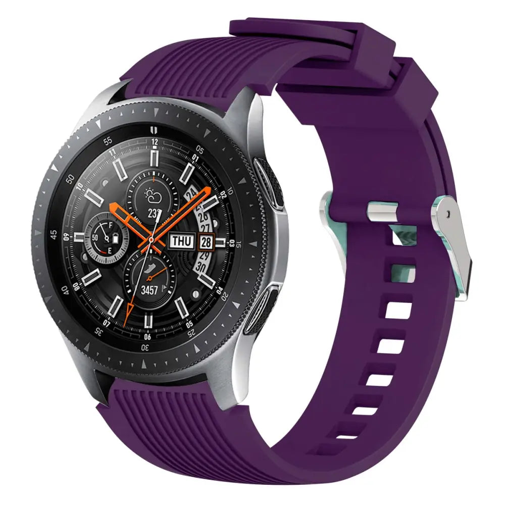 Samsung Armband - Silikon Armband für Samsung Watch - Dunkelviolett / Galaxy Watch 20 mm