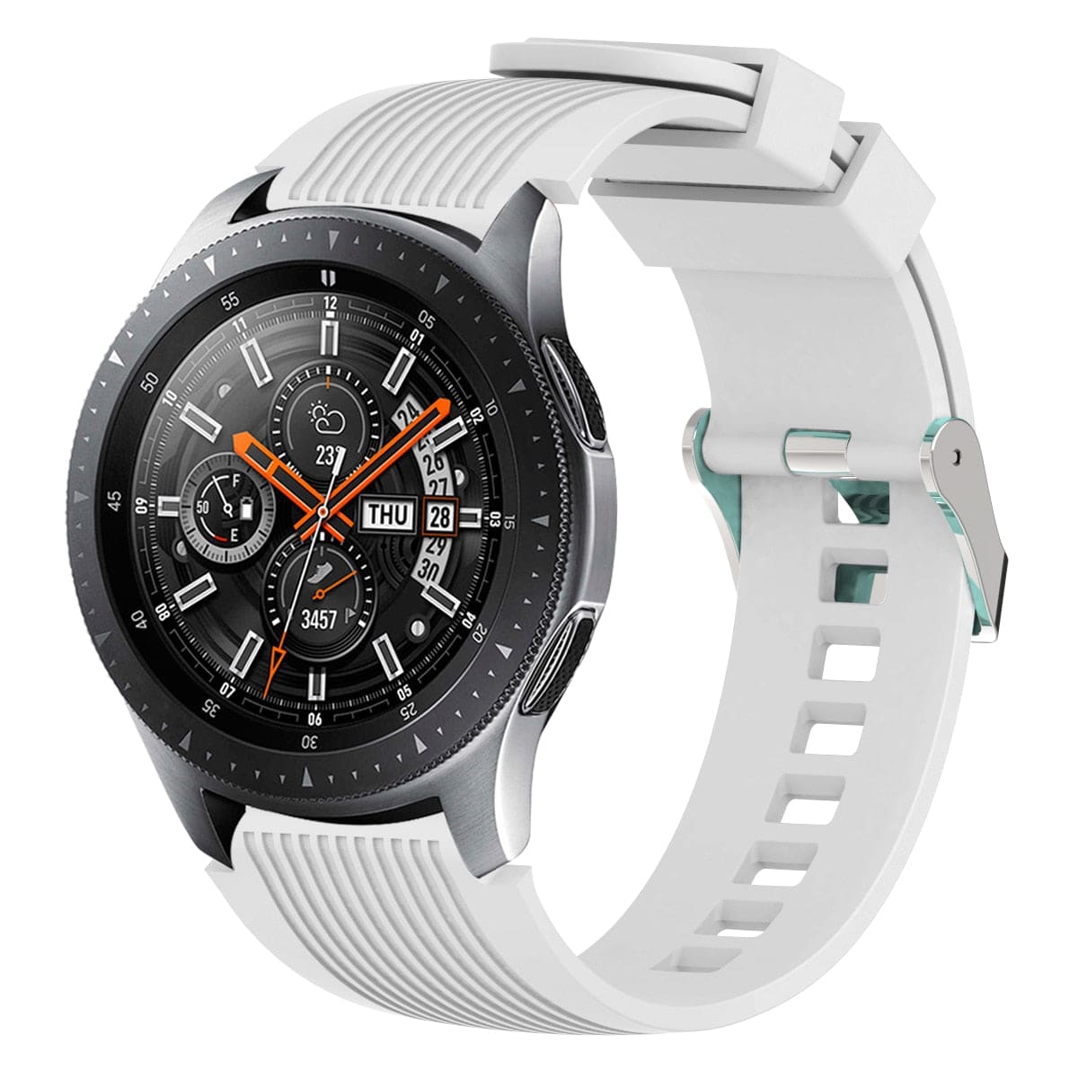 Silikon Armband für Samsung Watch - Weiss / 20 mm