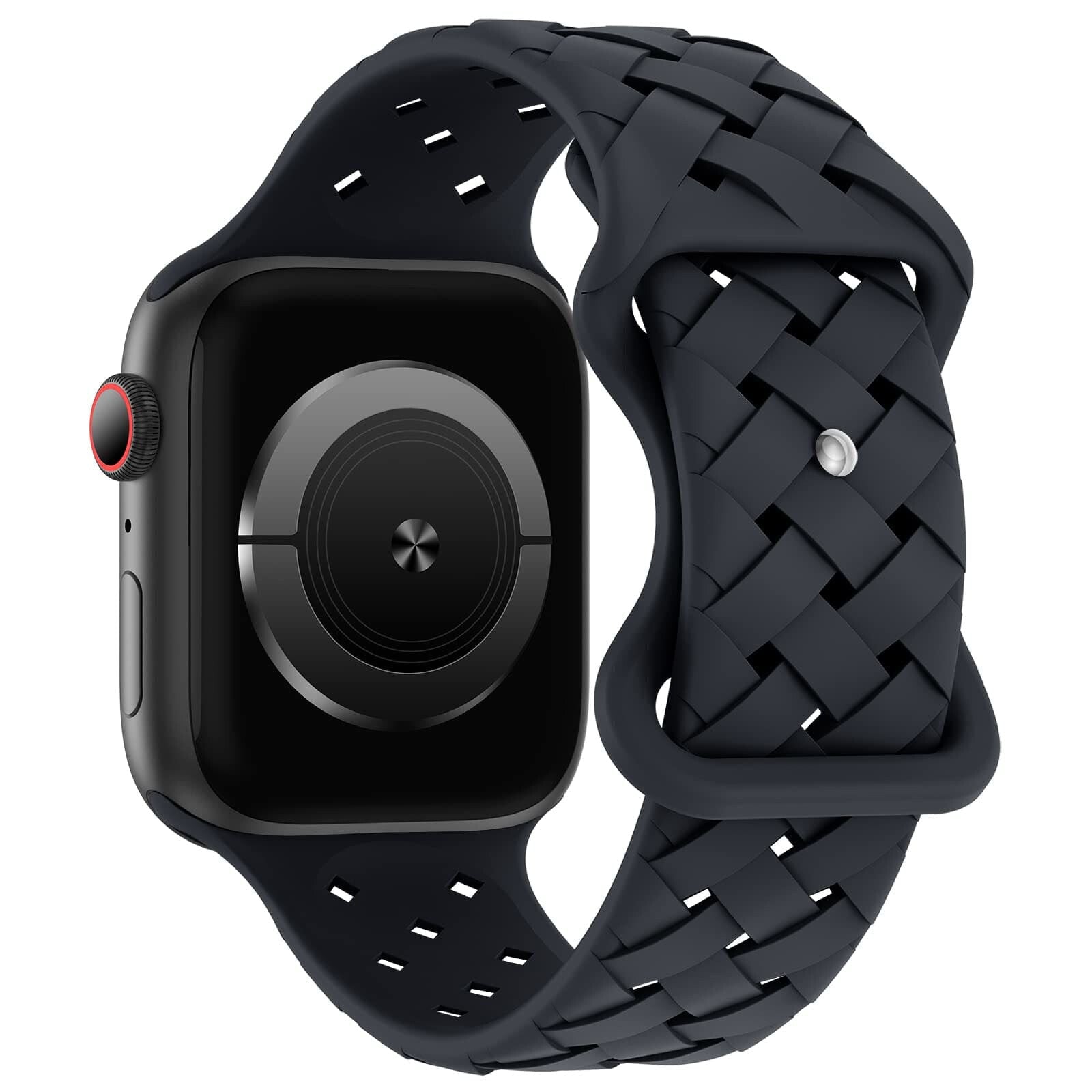 Silikon-Armband in Geflecht Look - Mitternachtsblau / 38-40-41 mm - Apple Watch Armband