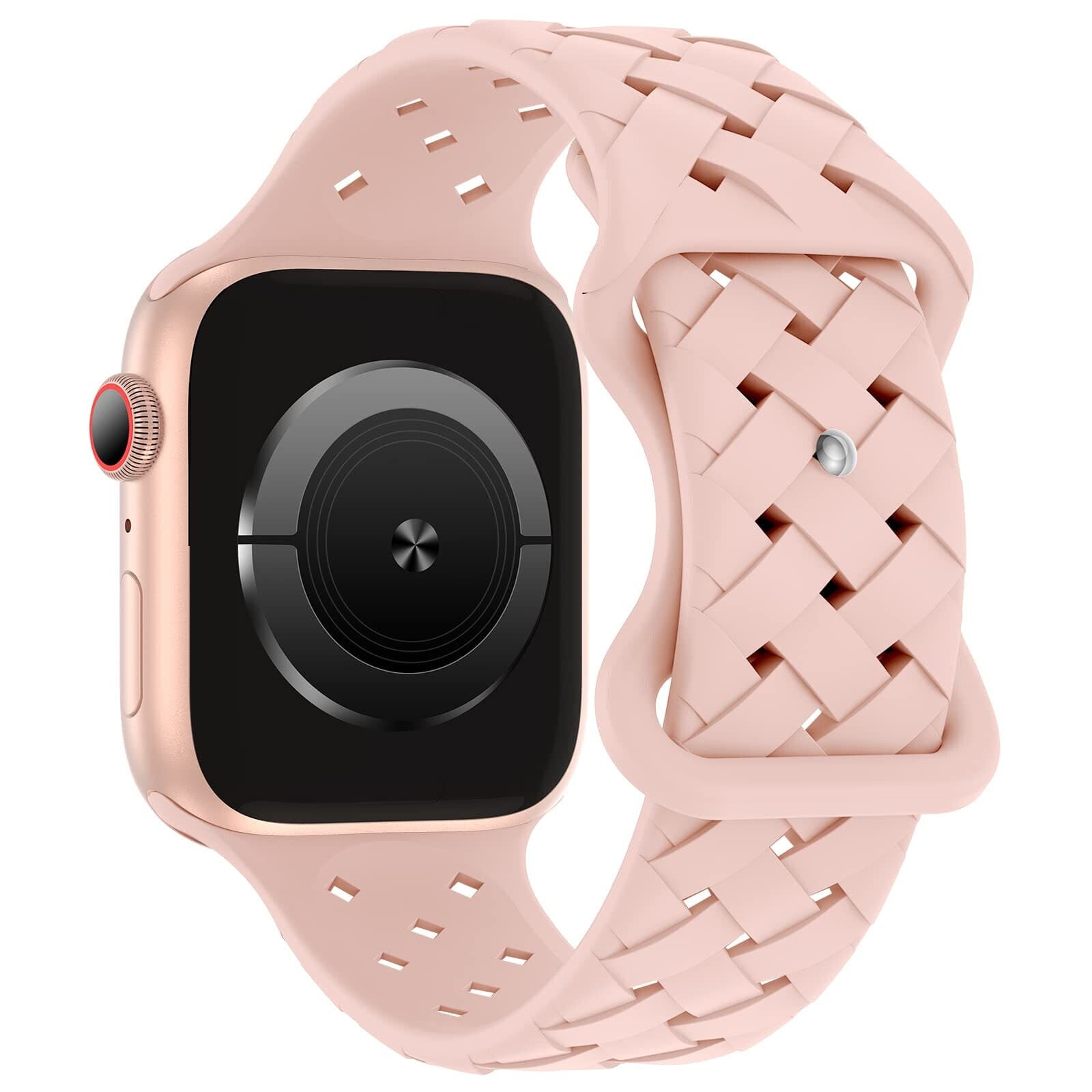 Silikon-Armband in Geflecht Look - Rosa / 38-40-41 mm - Apple Watch Armband