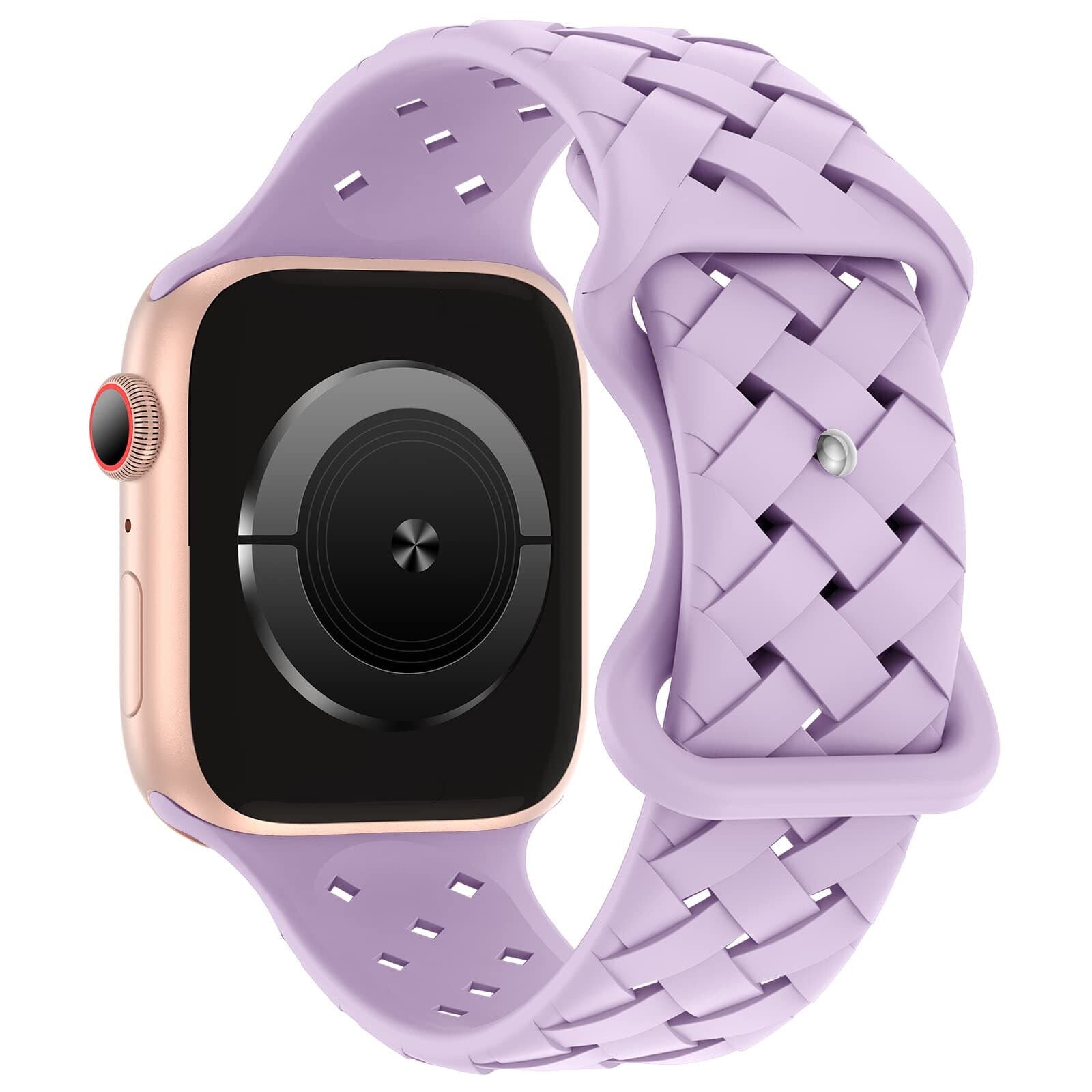 Silikon-Armband in Geflecht Look - Violett / 38-40-41 mm - Apple Watch Armband