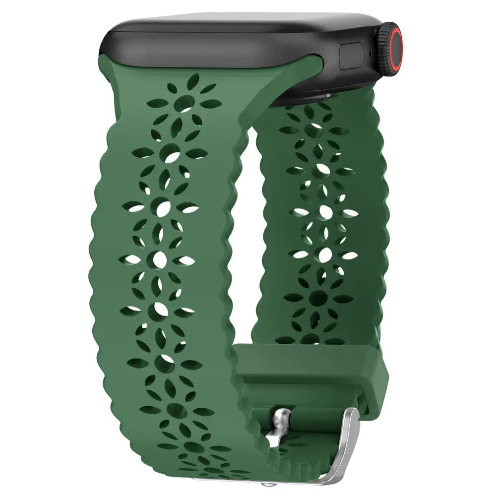 Apple Watch Armband - Silikon-Armband mit Motiv - Green / 38-40-41 mm