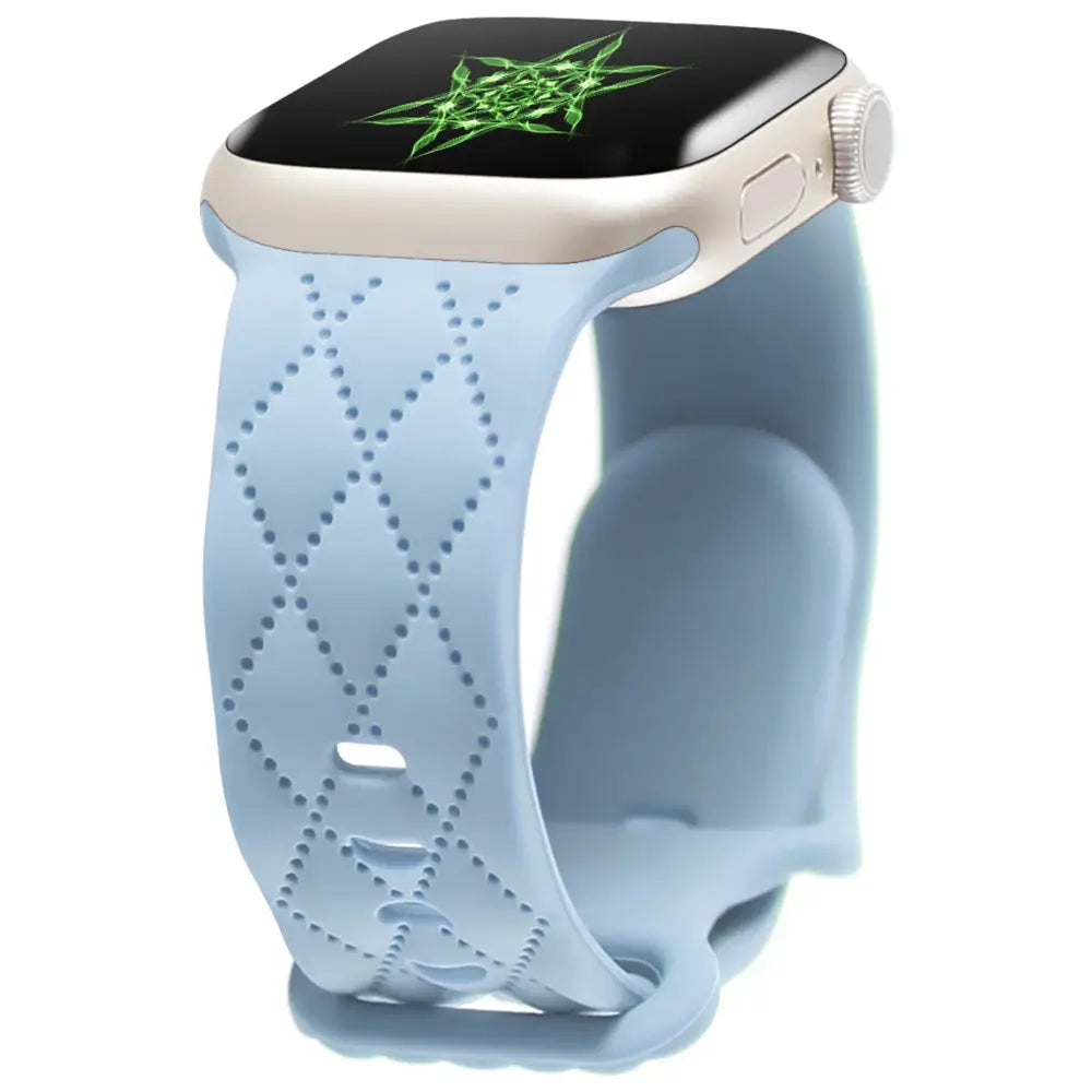 Apple Watch Armband - Silikon-Armband mit Motiv - Light Blue / 38-40-41 mm