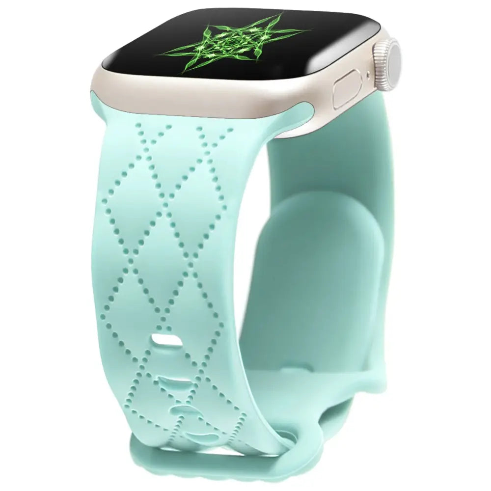 Apple Watch Armband - Silikon-Armband mit Motiv - Light Green / 38-40-41 mm