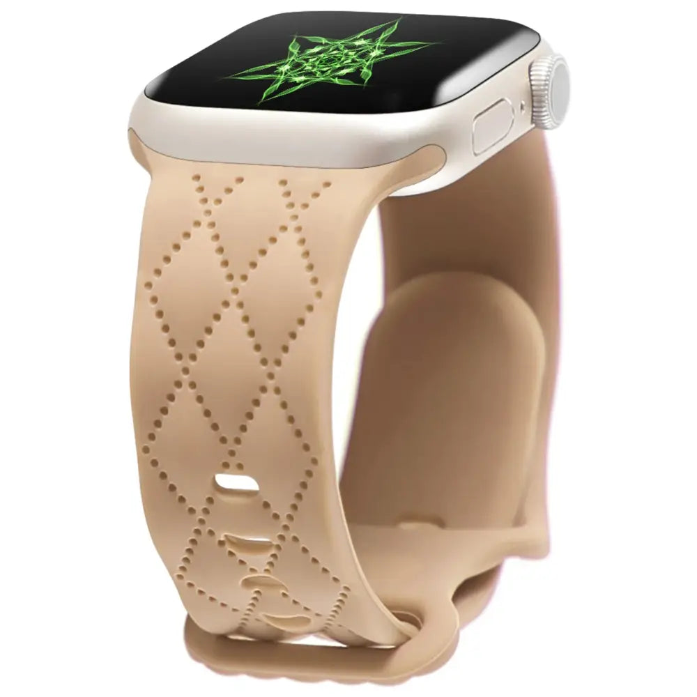 Apple Watch Armband - Silikon-Armband mit Motiv - Milk Tea / 38-40-41 mm