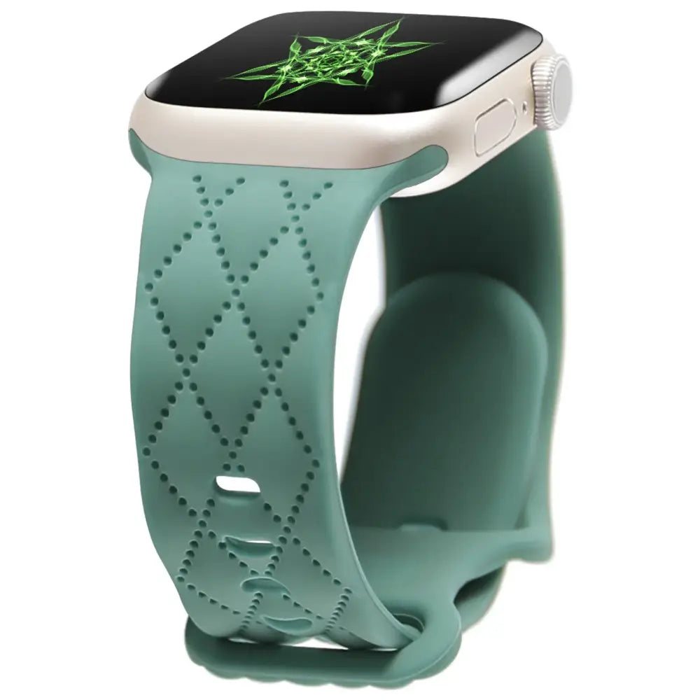 Apple Watch Armband - Silikon-Armband mit Motiv - Pine Green / 38-40-41 mm