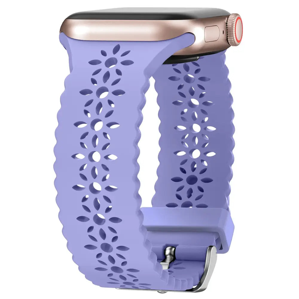 Apple Watch Armband - Silikon-Armband mit Motiv - Purple / 38-40-41 mm