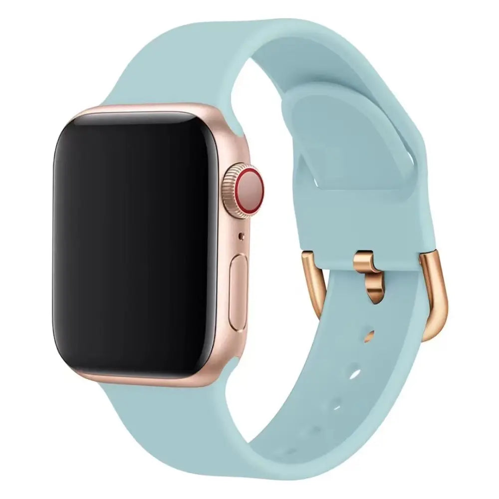 Apple Watch Armband - Silikon-Armband mit Standard-Verschluss - Eis-Blau / 38-40-41 mm