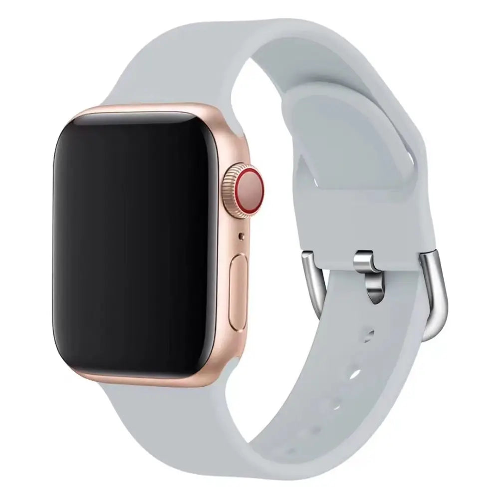 Apple Watch Armband - Silikon-Armband mit Standard-Verschluss - Grau / 38-40-41 mm