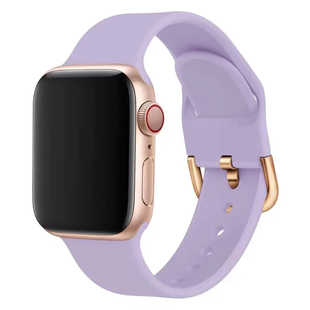 Apple Watch Armband - Silikon-Armband mit Standard-Verschluss - Lavendel / 38-40-41 mm