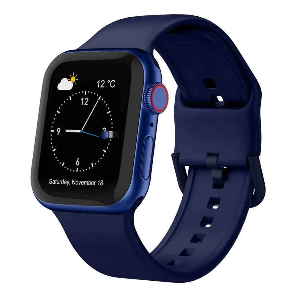 Apple Watch Armband - Silikon-Armband mit Standard-Verschluss - Mitternachtsblau / 38-40-41 mm