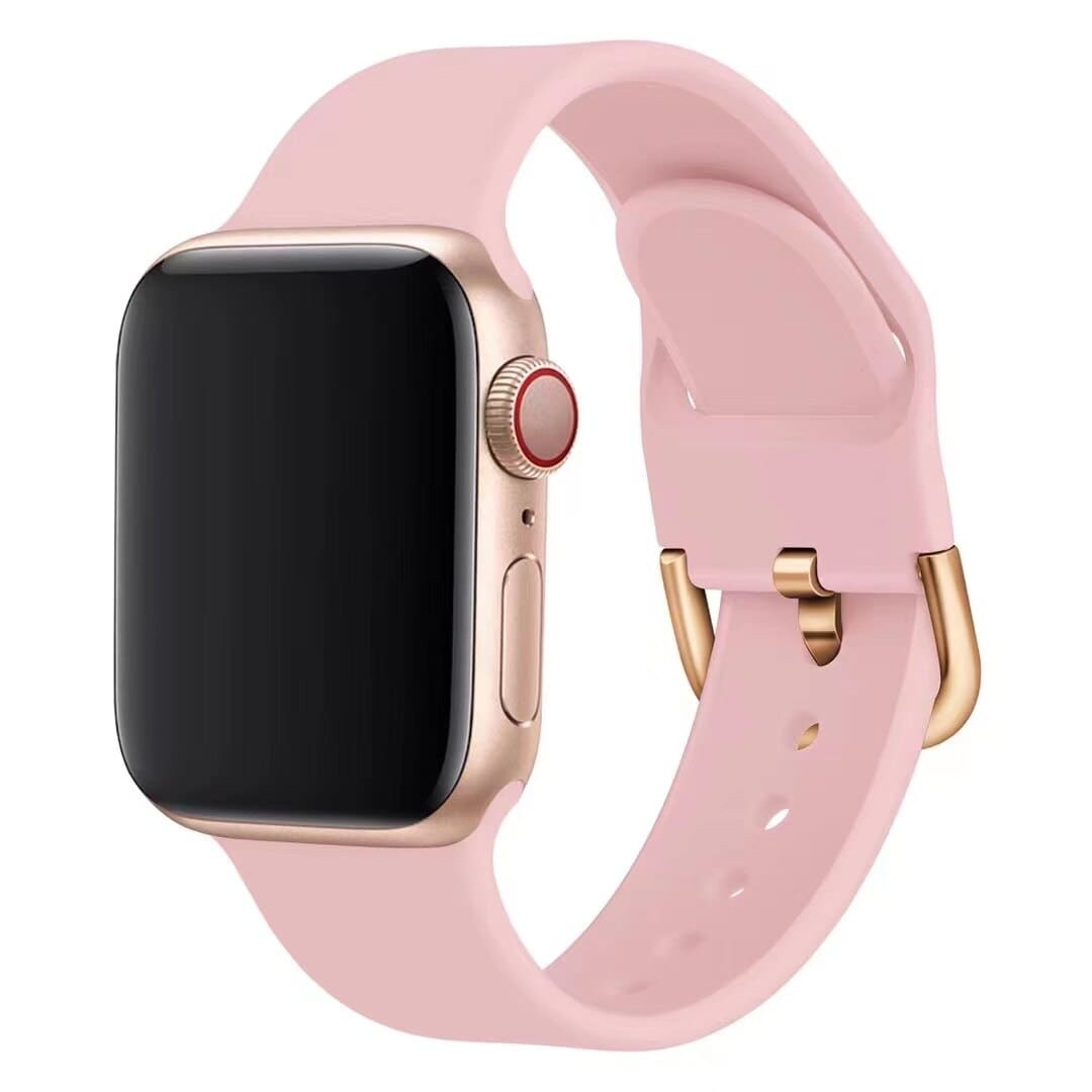 Silikon-Armband mit Standard-Verschluss - Pink / 38-40-41 mm - Apple Watch Armband