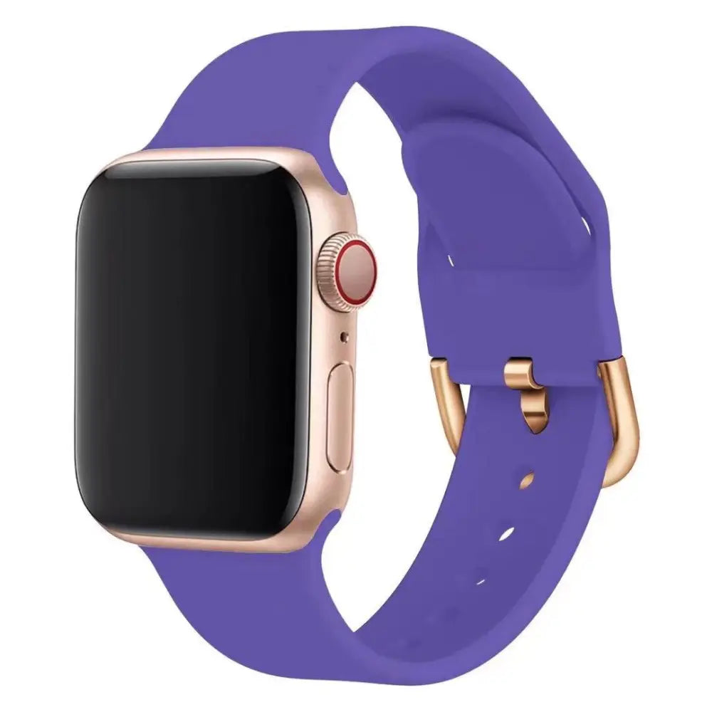 Apple Watch Armband - Silikon-Armband mit Standard-Verschluss - Violett / 38-40-41 mm