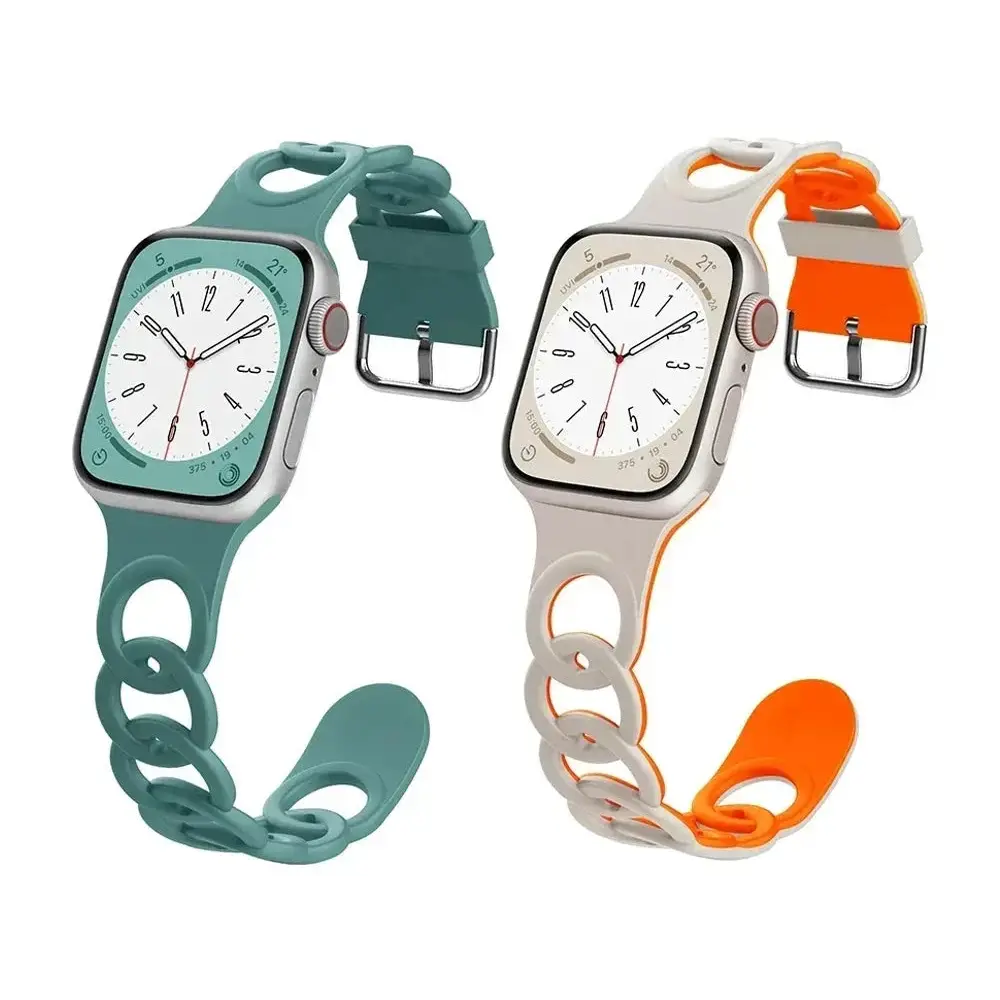 Apple Watch Armband - Silikon Ketten-Armband