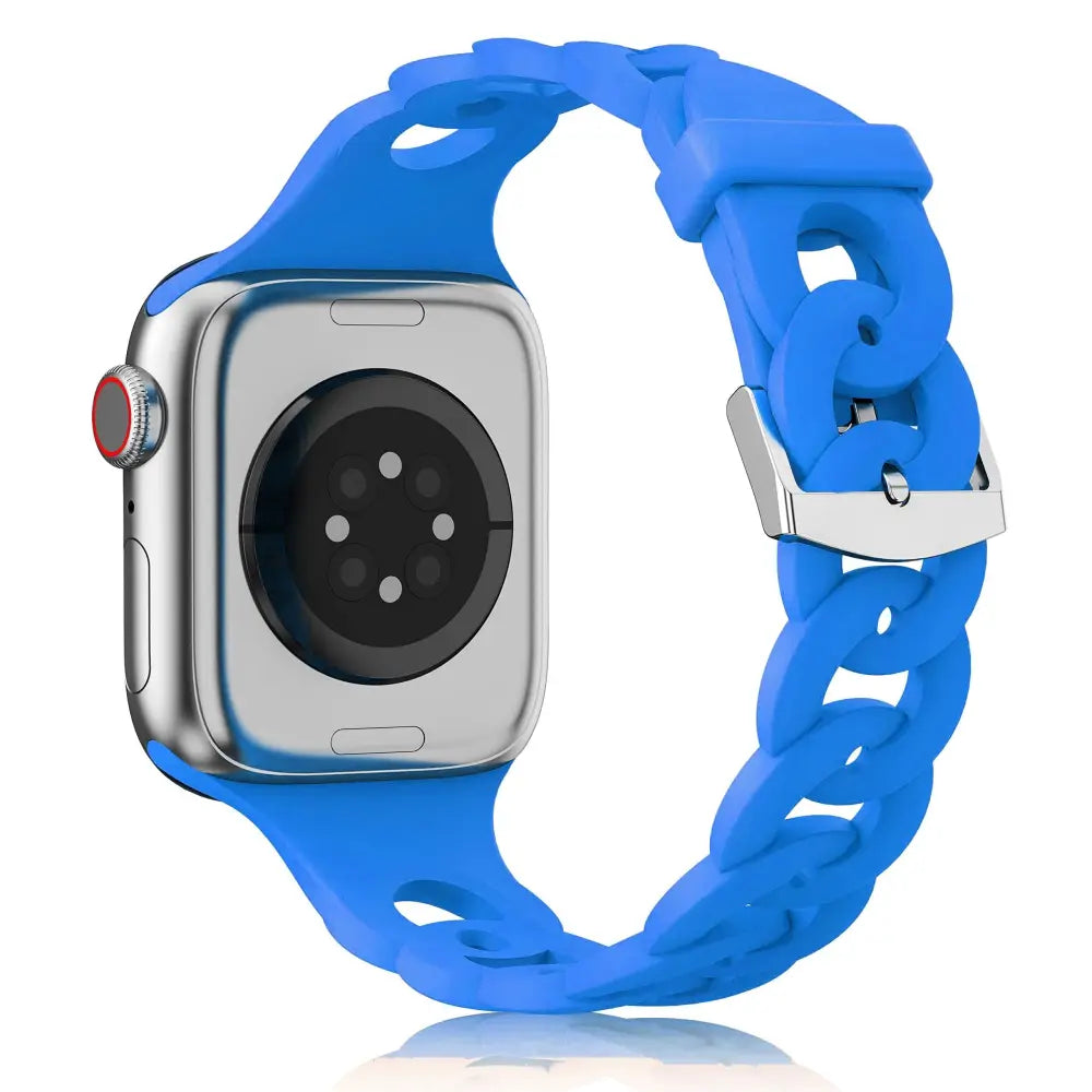 Apple Watch Armband - Silikon Ketten-Armband - Blau / 38-40-41 mm