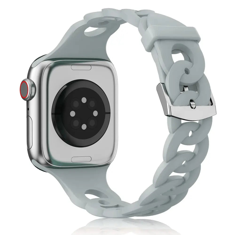 Apple Watch Armband - Silikon Ketten-Armband - Grau / 38-40-41 mm