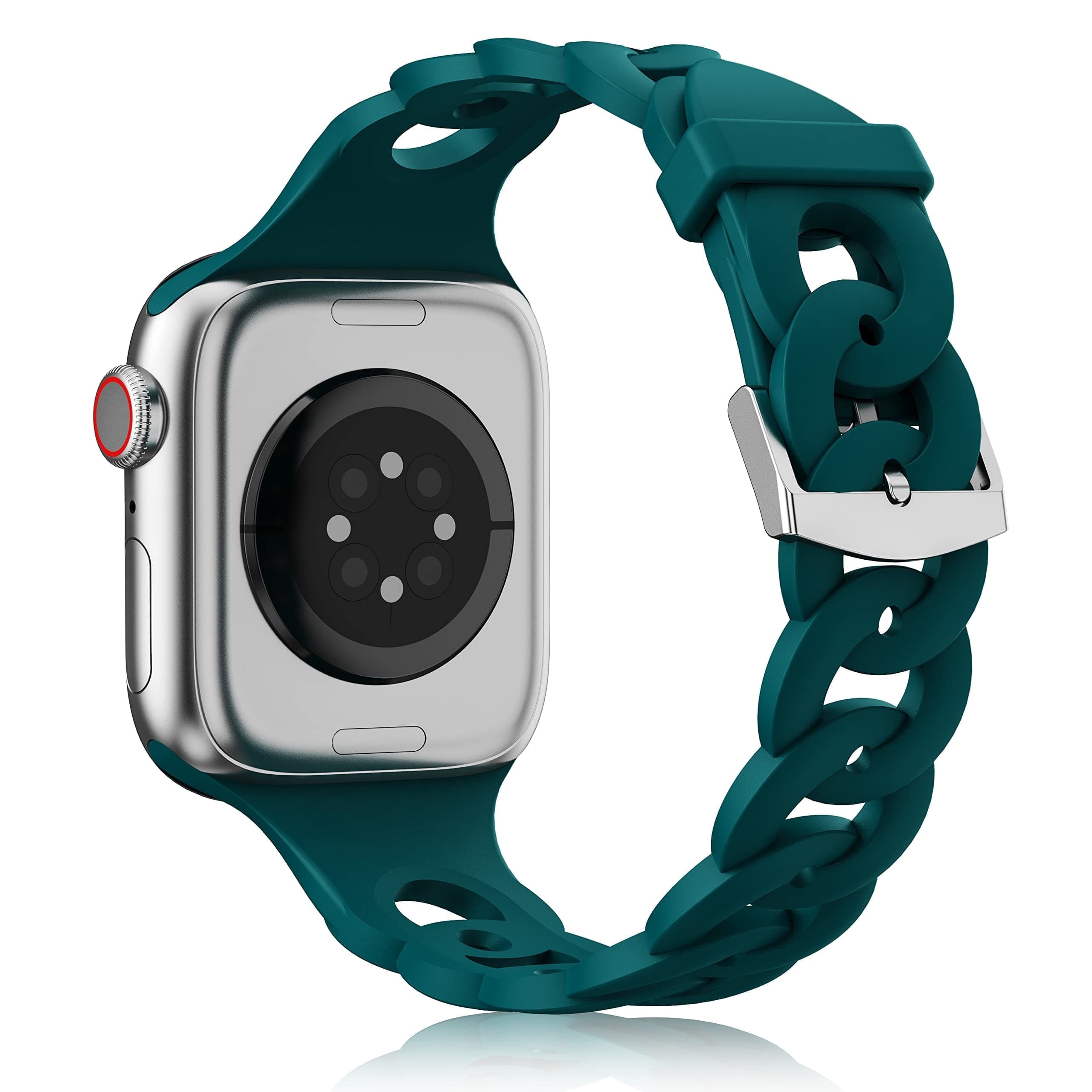 Silikon Ketten-Armband - Petrol / 38-40-41 mm - Apple Watch Armband