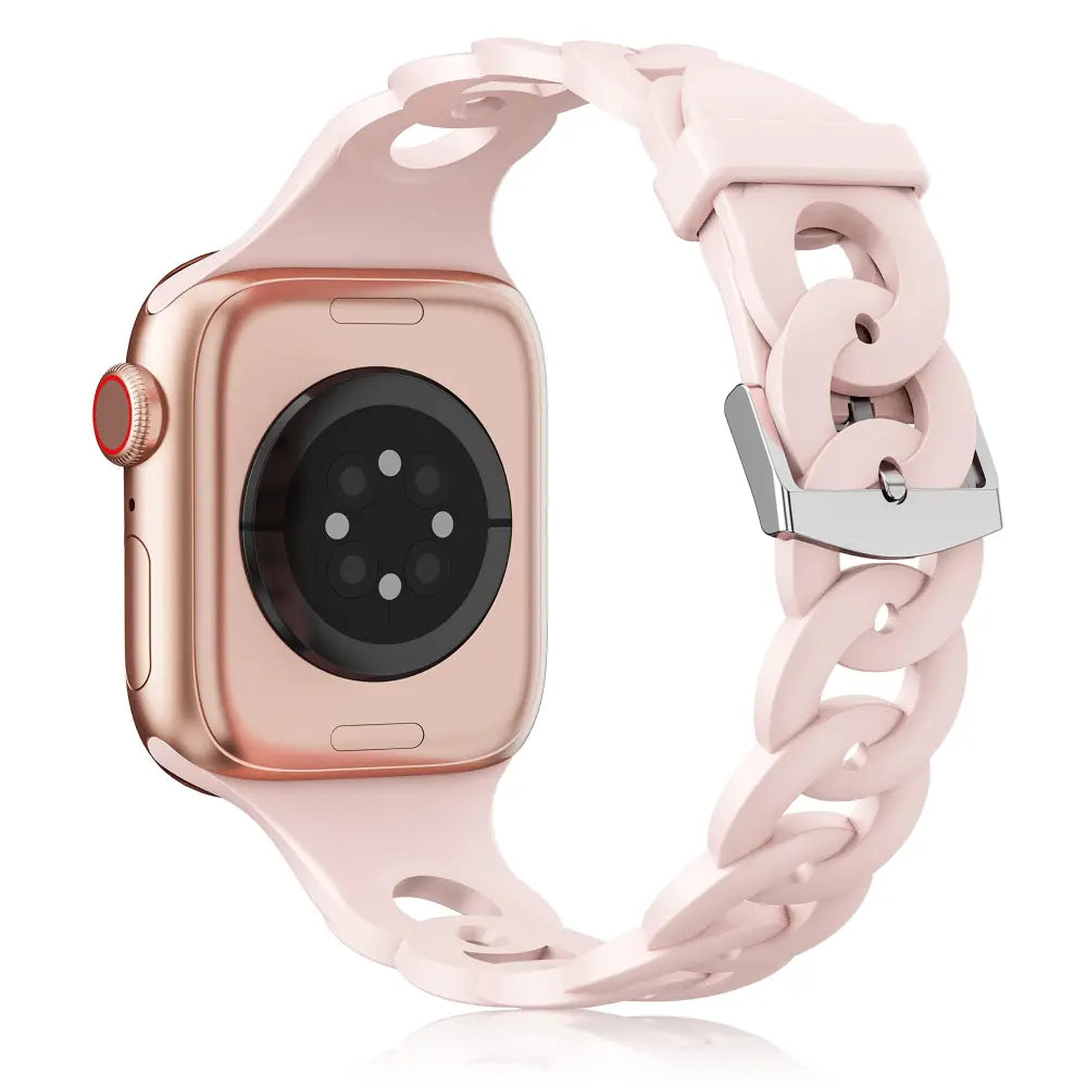 Apple Watch Armband - Silikon Ketten-Armband - Rosa / 38-40-41 mm