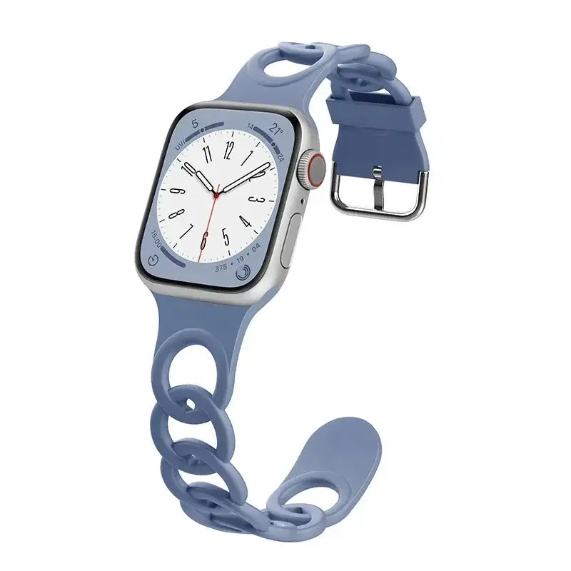 Apple Watch Armband - Silikon Ketten-Armband - Slate Blue / 38-40-41 mm