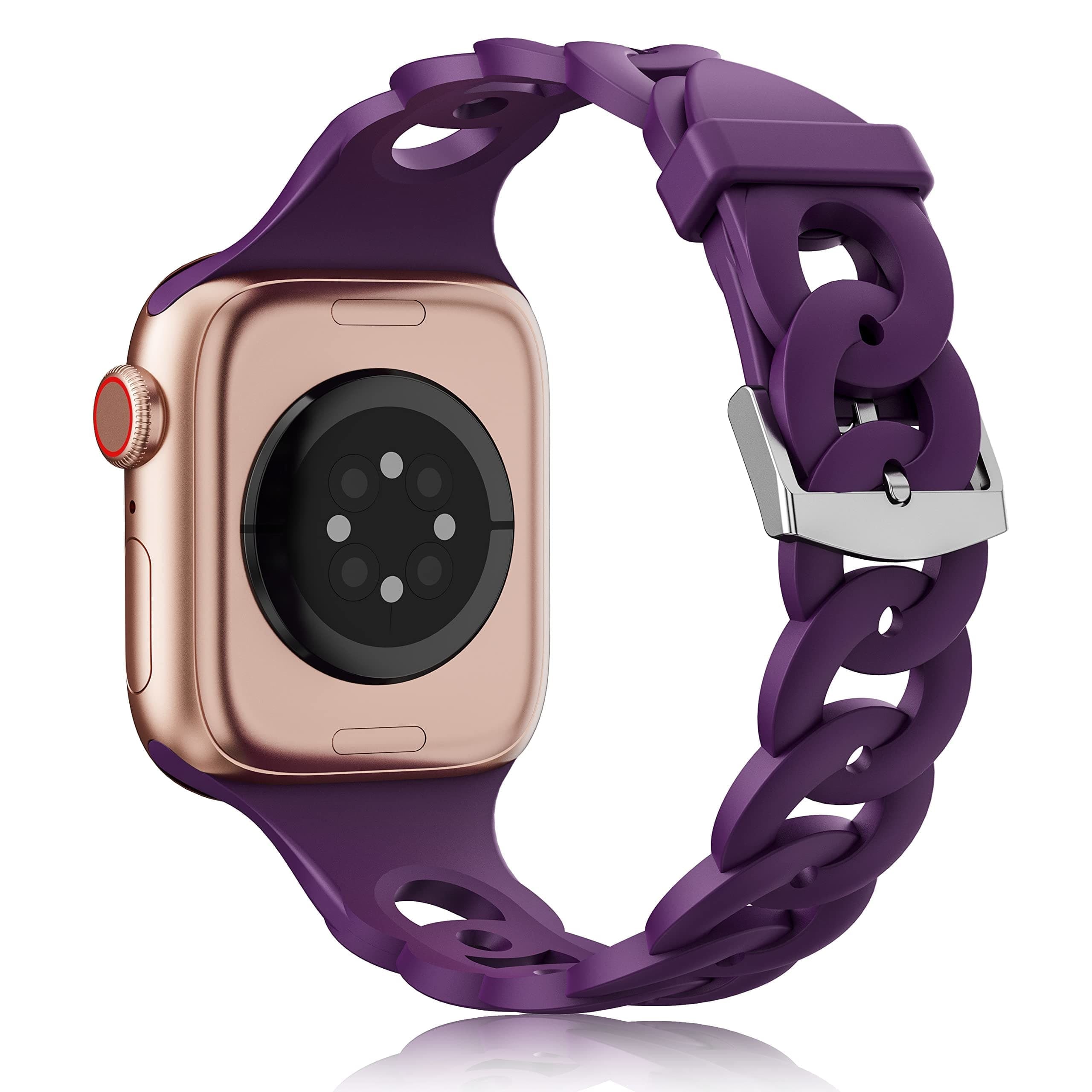 Silikon Ketten-Armband - Violett / 38-40-41 mm - Apple Watch Armband