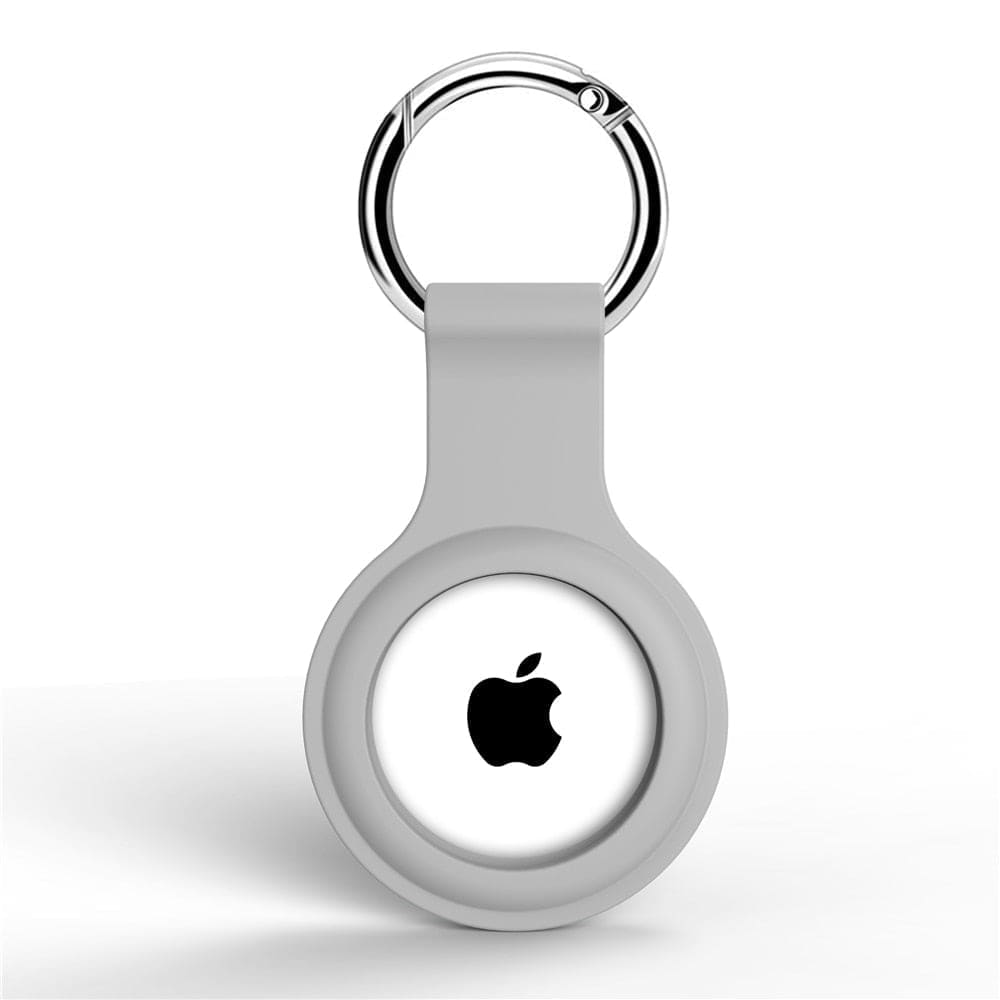 Silikon Schutzhülle für Apple AirTag - Hellgrau - AirTag Schutzhülle