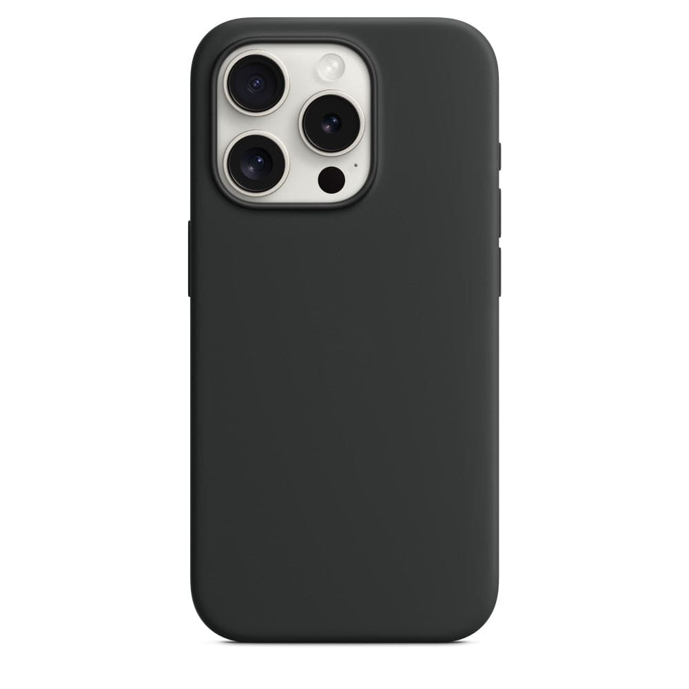 Silikon - Schutzhülle für iPhone 15 (Softcase) - Black / Schutzhülle