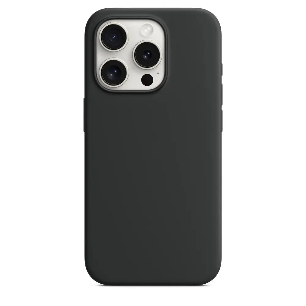 iPhone Schutzhülle - Silikon-Schutzhülle für iPhone 15 (Softcase) - Black / iPhone 15