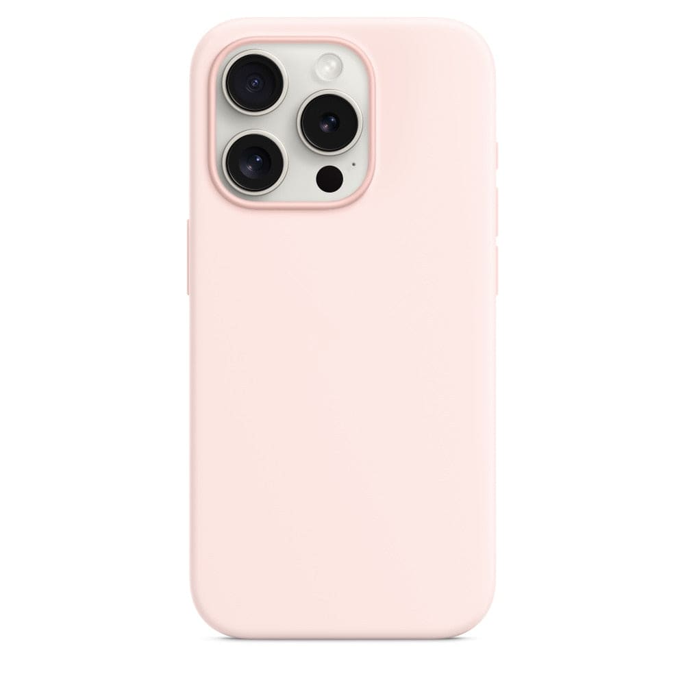 Silikon - Schutzhülle für iPhone 15 (Softcase) - Light Pink / Schutzhülle