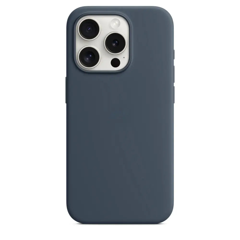 iPhone Schutzhülle - Silikon-Schutzhülle für iPhone 15 (Softcase) - Storm Blue / iPhone 15