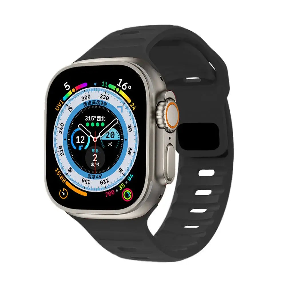 Apple Watch Armband - Silikon Sport-Armband - Black / 38-40-41 mm