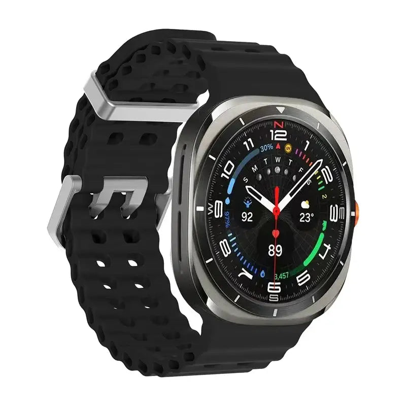 Samsung Armband - Silikon Sport-Armband für Samsung Galaxy Watch Ultra - Black / Galaxy Watch Ultra