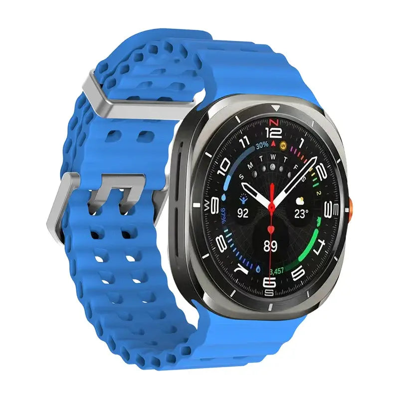 Samsung Armband - Silikon Sport-Armband für Samsung Galaxy Watch Ultra - Blue / Galaxy Watch Ultra