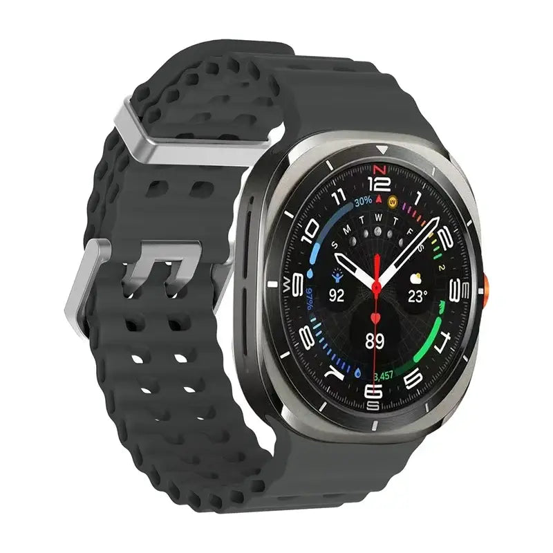 Samsung Armband - Silikon Sport-Armband für Samsung Galaxy Watch Ultra - Deep Grey / Galaxy Watch