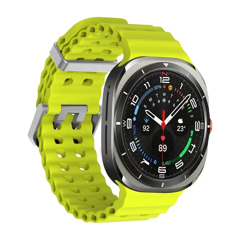 Samsung Armband - Silikon Sport-Armband für Samsung Galaxy Watch Ultra - Fluorescent Yellow