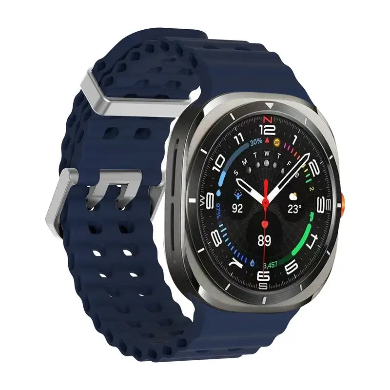 Samsung Armband - Silikon Sport-Armband für Samsung Galaxy Watch Ultra - Midnight Blue / Galaxy