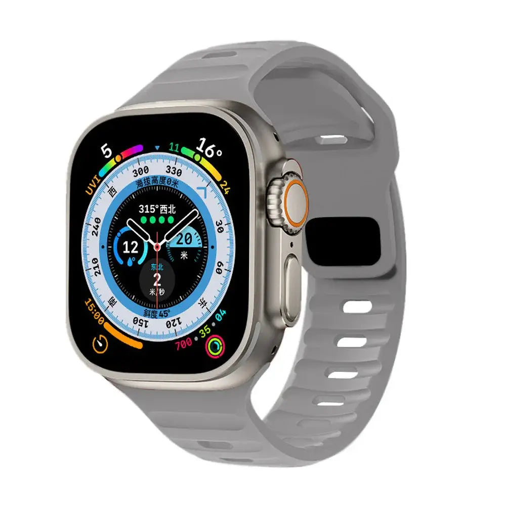 Apple Watch Armband - Silikon Sport-Armband - Light Grey / 38-40-41 mm