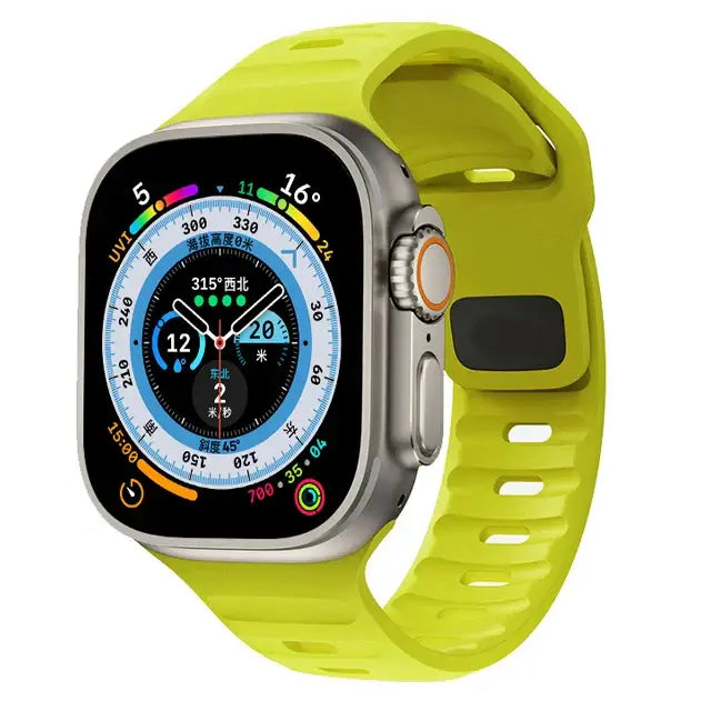 Apple Watch Armband - Silikon Sport-Armband - Neon Yellow / 38-40-41 mm