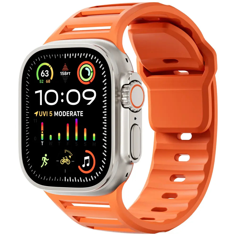 Apple Watch Armband - Silikon Sport-Armband - Orange / 42-44-45-49 mm