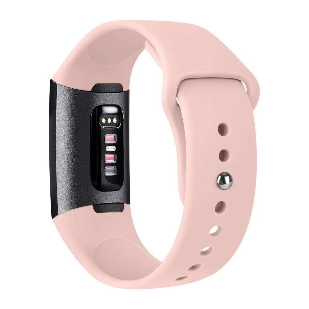 Fitbit Armband - Silikon Sportarmband für Fitbit Charge (3/3 SE/4) - Rosa / S