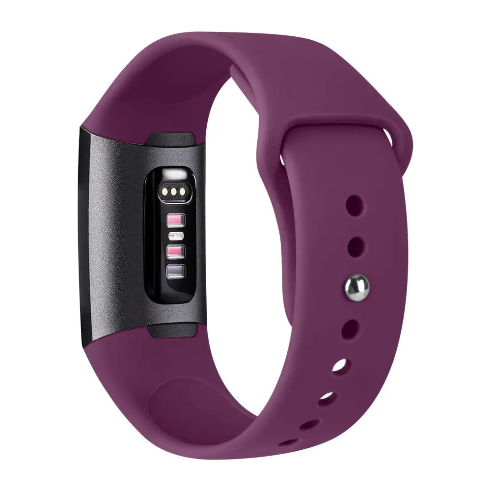 Fitbit Armband - Silikon Sportarmband für Fitbit Charge (3/3 SE/4) - Violett / S