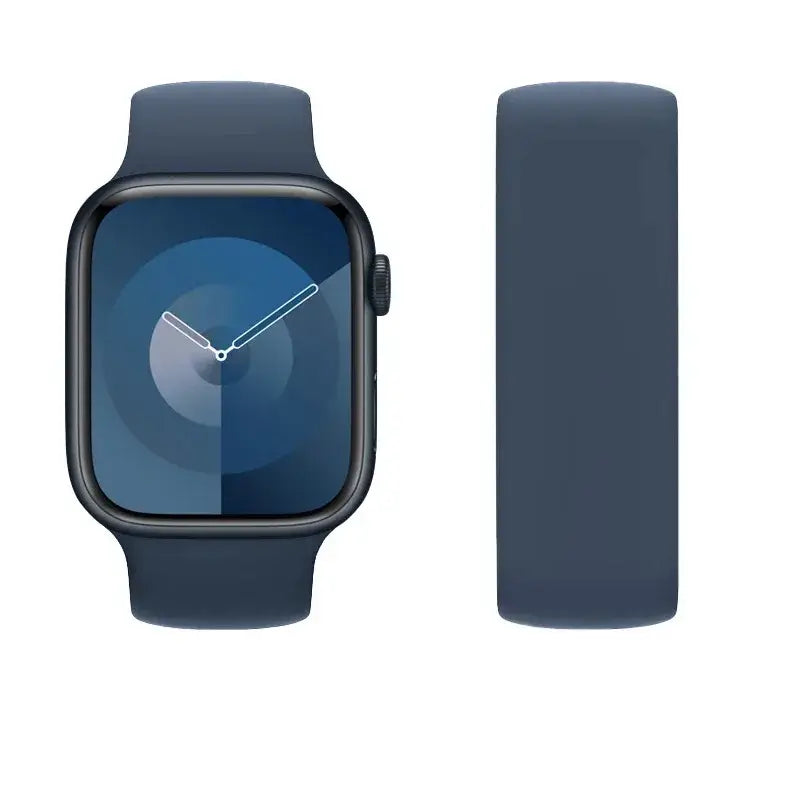 Apple Watch Armband - Single Loop Silikon-Armband - Abyss Blue / 38mm-40mm-41mm / S