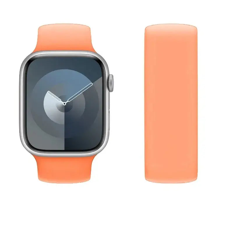 Apple Watch Armband - Single Loop Silikon-Armband - Cantaloupe / 38mm-40mm-41mm / S