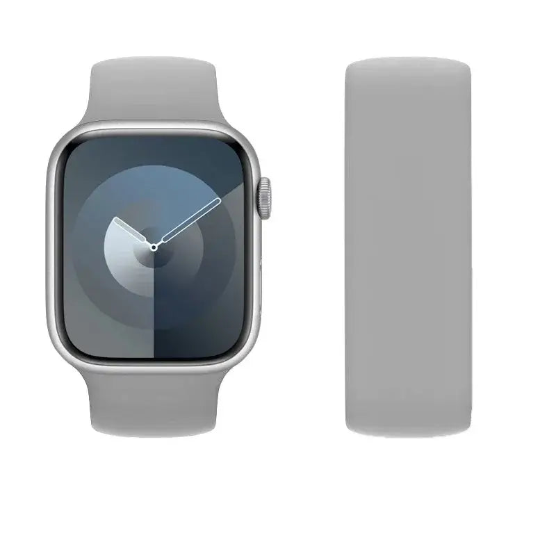 Apple Watch Armband - Single Loop Silikon-Armband - Gray / 38mm-40mm-41mm / S