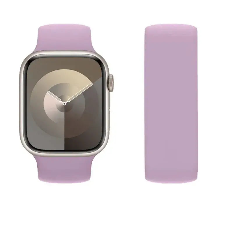 Apple Watch Armband - Single Loop Silikon-Armband - Light Purple / 38mm-40mm-41mm / S