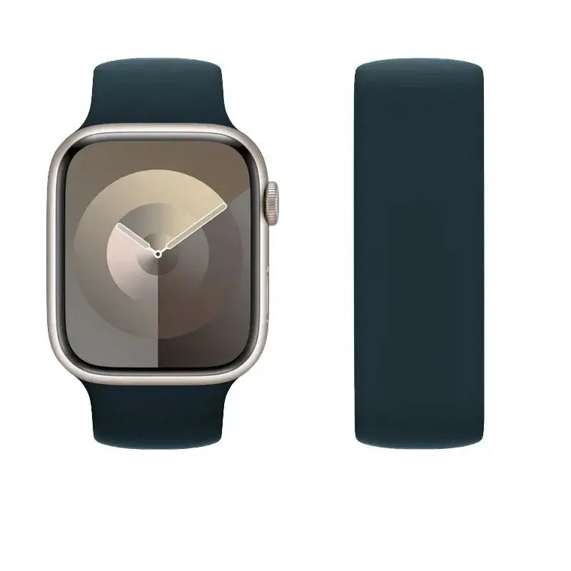 Apple Watch Armband - Single Loop Silikon-Armband - Mallard Green / 38mm-40mm-41mm / S