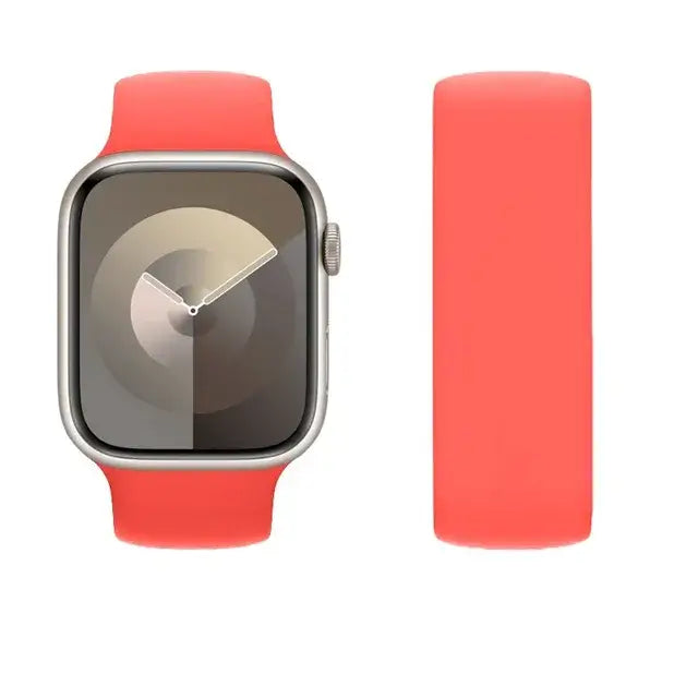 Apple Watch Armband - Single Loop Silikon-Armband - Pink Citrus / 38mm-40mm-41mm / S