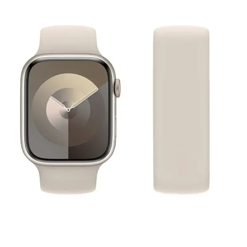 Apple Watch Armband - Single Loop Silikon-Armband - Starlight / 38mm-40mm-41mm / S