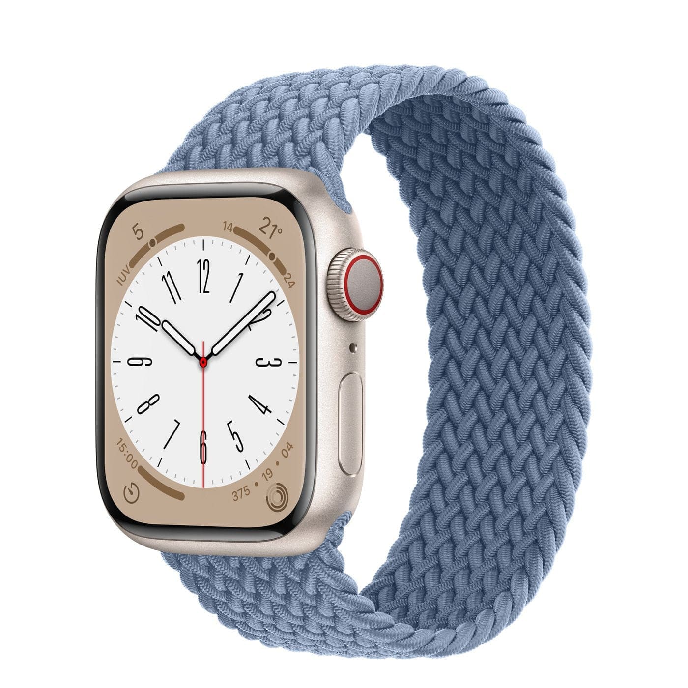 Solo Loop • elastisches Armband - Blaugrau / S / 38-40-41 mm - Apple Watch Armband