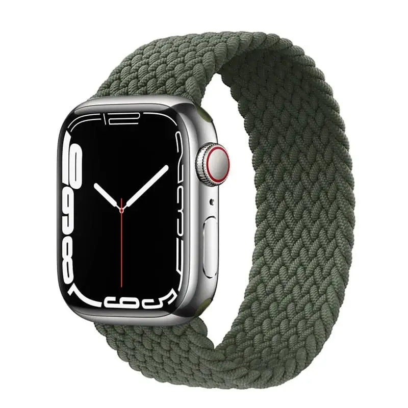 Apple Watch Armband - Solo Loop • elastisches Armband - Militärgrün / S / 38-40-41 mm